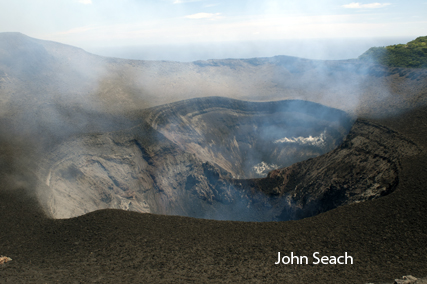 yasur volcano crater